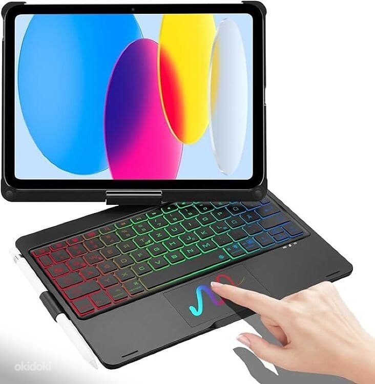 iPad 10 Klaviatuuriümbris puuteplaadiga